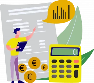 icono de calculo ahorro en tarifa luz